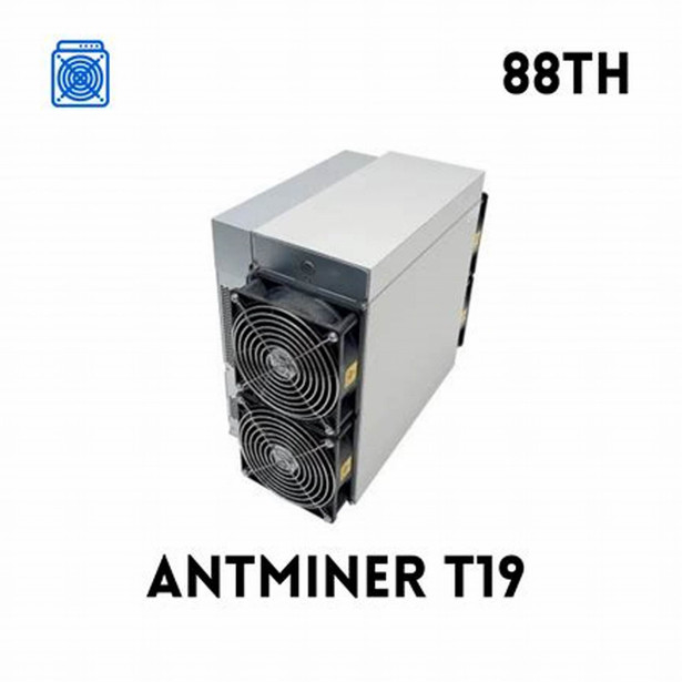Sha256 Miner New Hand Antminer T19 88th/S 3344w 14.2kg Ethernet White