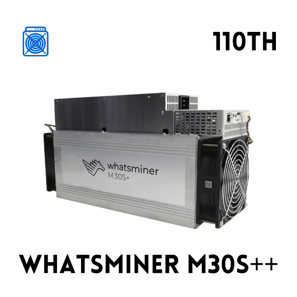 Ethernet 12.8kg BTC Miner Machine Whatsminer M30s++ 112th/S 3472w Sha256 80db