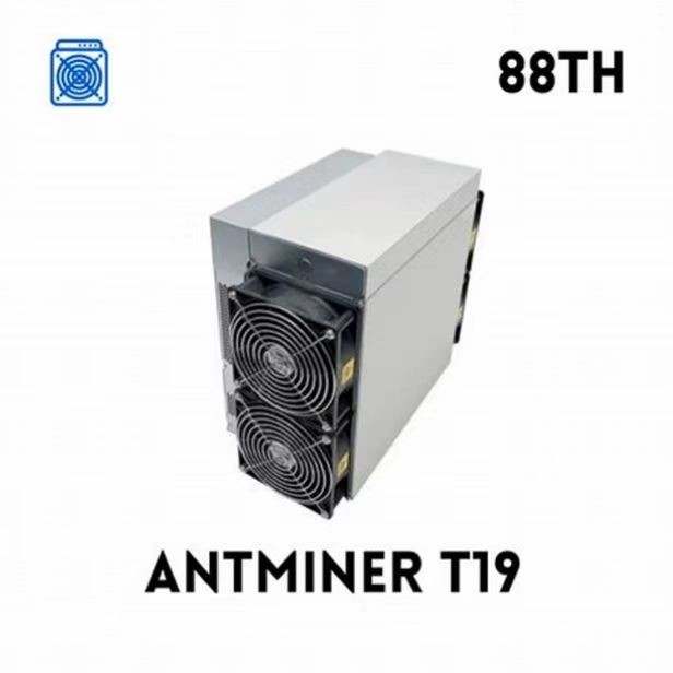 SHA256 Ethernet Antminer T19 88th BTC Miner Machine 3344W 14200g
